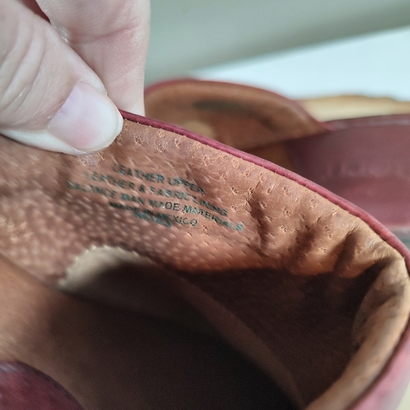 Born Leather slides mules clogs wine made in Mexico women's Size 6.5 - Picture 10 of 14